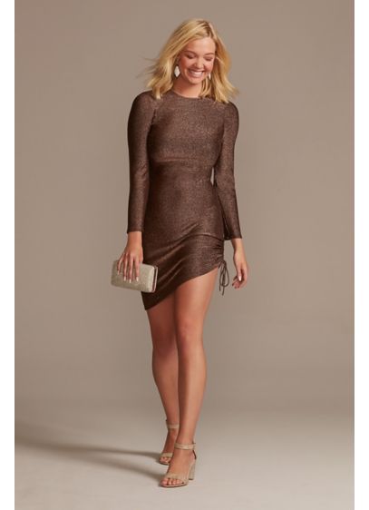 Short Sheath Long Sleeves Cocktail and Party Dress - DB Studio